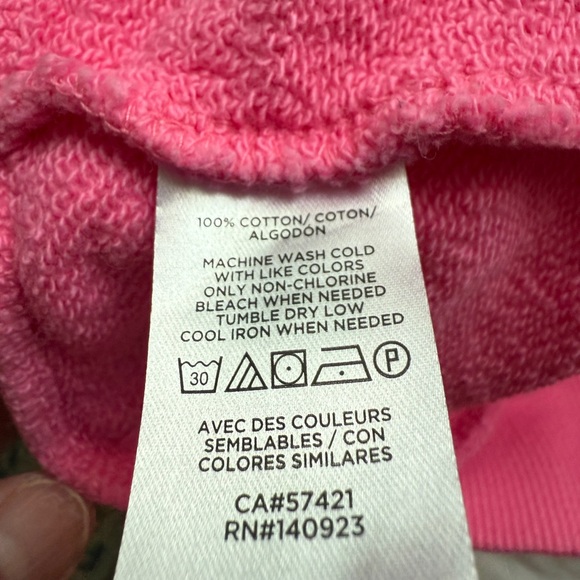 Loft pink pleated sleeve sweatshirt. Size XL crew neck. 💯 Cotton EUC - Picture 4 of 4